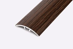 Порог (стык) Русский профиль  разноуровневый  ламинированный с дюб, 30*1800 мм, Орех